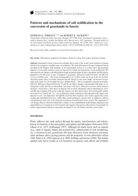 Patterns and mechanisms of soil acidification in the conversion of ... - raincitystudios.com