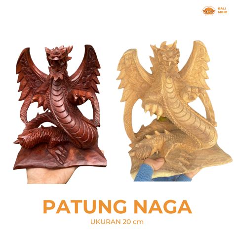 Patung Naga 20cm - Kerajinan Tangan Bali Patung Kayu … - muktibox.com