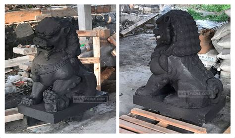Patung Singa Batu Alam - Raka Art Stone Muntilan - muktibox.com