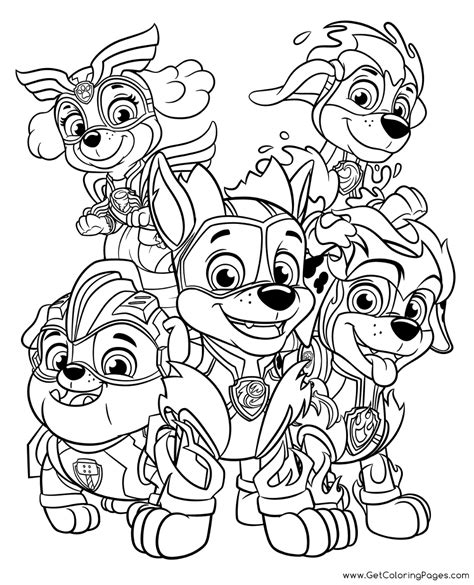 PAW Patrol And Friends Coloring Pages - GetColoringPages.com