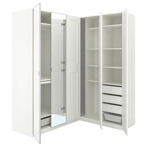 PAX Guardaroba angolare, bianco, 210/160x236 cm - IKEA Italia