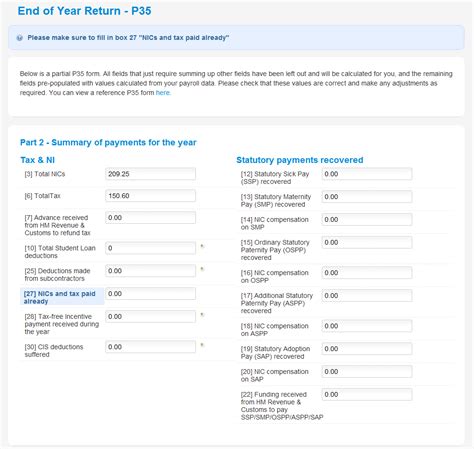 PAYE52035 - Employer returns: employer return forms: form P35 …