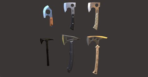 PBR Axes Pack | 3D Weapons | Unity Asset Store - muktibox.com