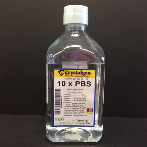 PBS, Phosphate Buffered Saline, 10X Solution, Fisher BioReagents™