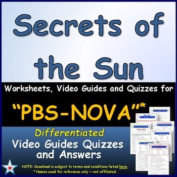 PBS NOVA - Secrets of the Sun - Teachers Pay Teachers