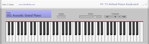 PC 73 Virtual Piano Keyboard for Windows