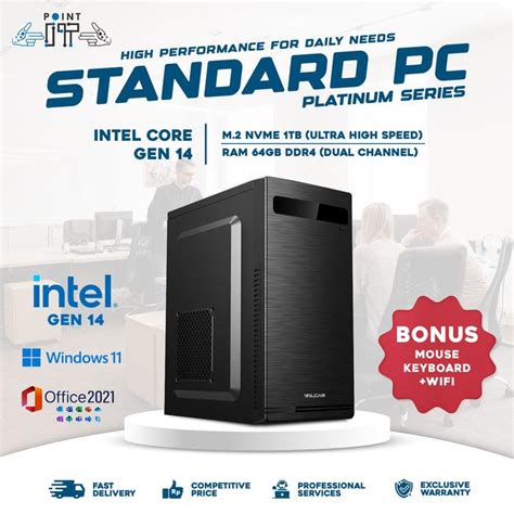 PC Komputer Kantor Intel Gen 14 - Intel Core i3 14100 / i5 14400 / i7 ... - raincitystudios.com