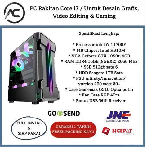 PC RAKITAN GAME DAN DESAIN SPESIFIKASI - raincitystudios.com