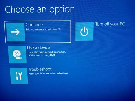 PC only boot the “Choose an option” Screen - Super User