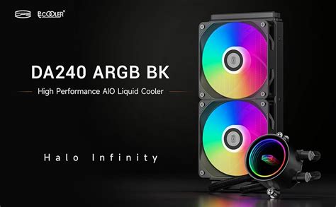 PCCOOLER DA240 ARGB - CPU AIO Cooler Liquid … - raincitystudios.com