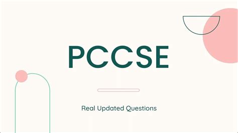 PCCSE Exam Fragen