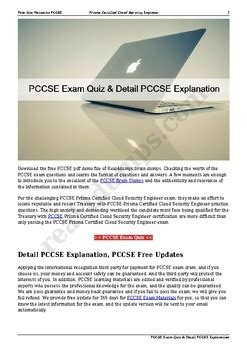 PCCSE PDF Demo