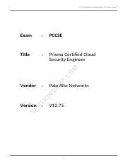 PCCSE PDF Testsoftware