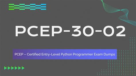 PCEP-30-02 Zertifizierungsprüfung