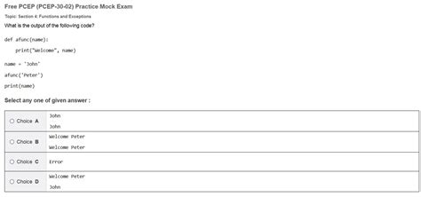 PCEP-30-02-German Exam Fragen