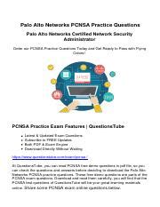 PCNSA Learning Materials