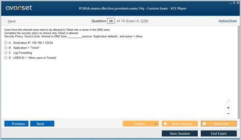 PCNSA Online Test