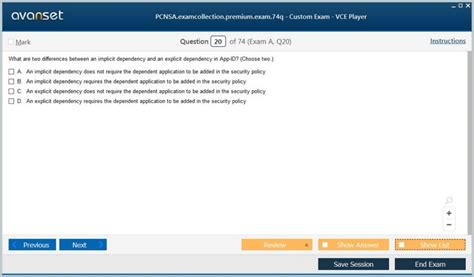 PCNSA Simulationsfragen