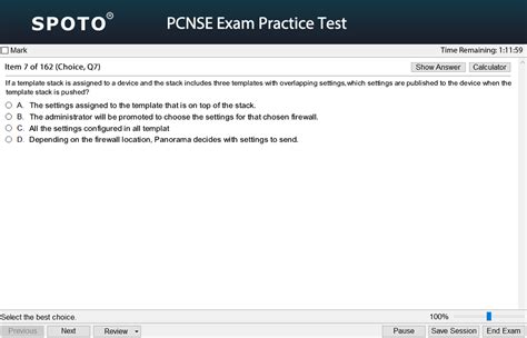 PCNSE Online Test