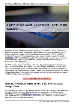 PCPP-32-101 Demotesten