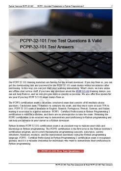 PCPP-32-101 Testfagen