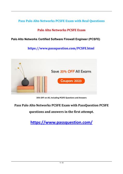 PCSFE Online Test