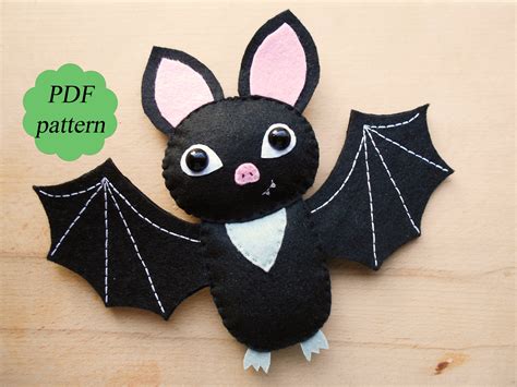 PDF Bat Pattern PDF Sewing Pattern PDF Felt Pattern Halloween Etsy