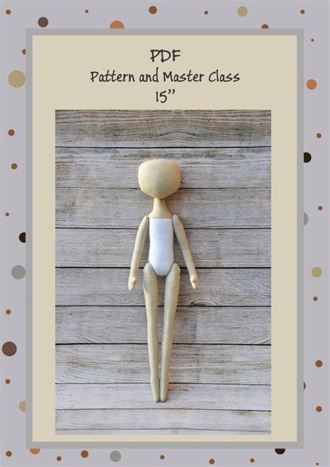 PDF Cloth Doll Pattern 15 PDF Sewing TutorialSoft by NilaDolss