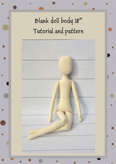 PDF Cloth Doll Pattern 18 PDF Sewing TutorialSoft