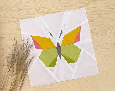 PDF Download Farfalla Foundation Paper Piecing Pattern FPP Quilt Block