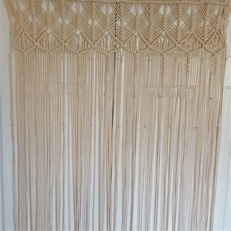 PDF Instructions Macrame Curtain. HANDMADE.Macrame wall Etsy in 2020