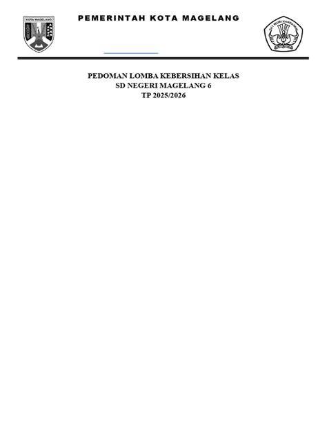 Pedoman Lomba Kebersihan Kelas | PDF - Scribd - raincitystudios.com