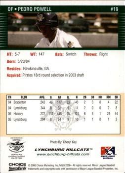 PEDRO POWELL LYNCHBURG HILLCATS Carolina League …