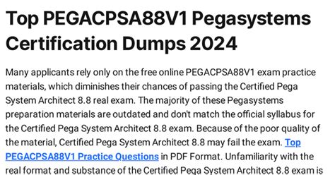 PEGACPSA88V1 Certification Torrent