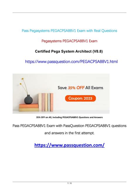 New PEGACPSA88V1 Study Notes