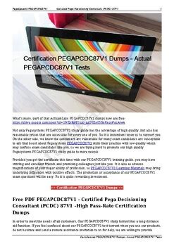 PEGAPCDC87V1 PDF Demo