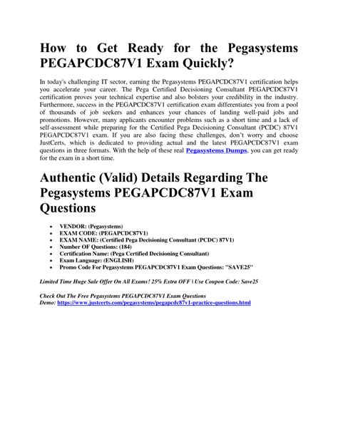 PEGAPCDC87V1 PDF Demo