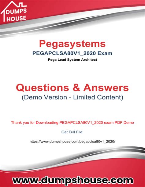 PEGAPCLSA80V1_2020 Prüfungsunterlagen