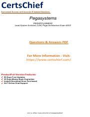 PEGAPCLSA86V2 PDF Demo