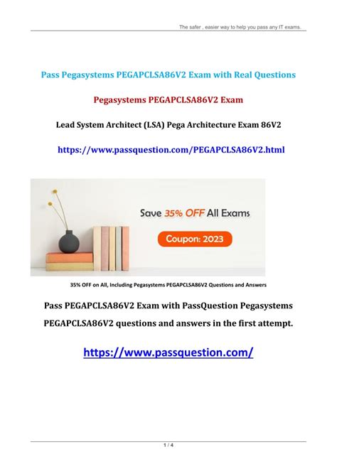 PEGAPCLSA86V2 Zertifikatsfragen