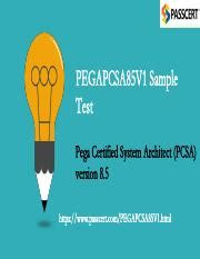 PEGAPCSA85V1 Testking