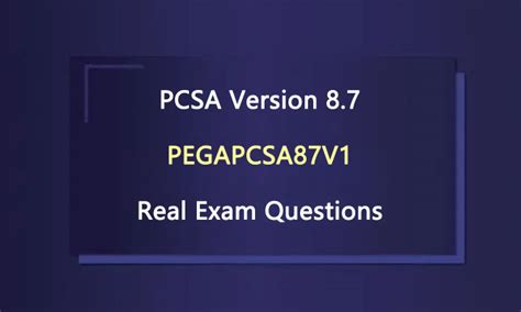 PEGAPCSA87V1 Exam