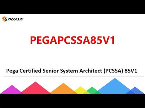 PEGAPCSSA85V1 Schulungsunterlagen
