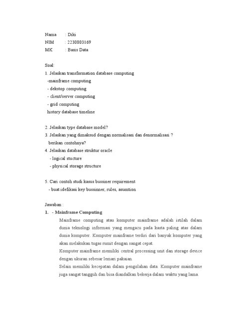 Pemahaman Dasar Komputasi Big Data | PDF | Komputer - wintechmobiles.com