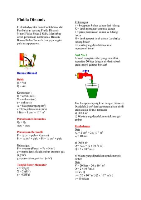 PEMBAHASAN SOAL FLUIDA DINAMIS - fisika fsm blog … - wintechmobiles.com