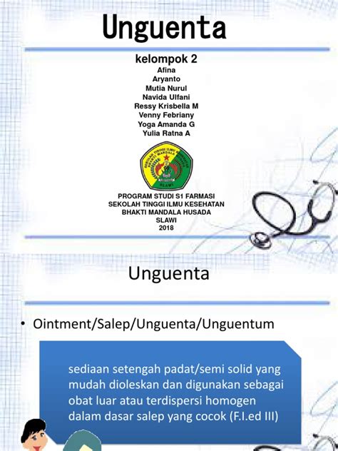 Pembuatan dan Fungsi Salep Farmasi | PDF - Scribd - muktibox.com