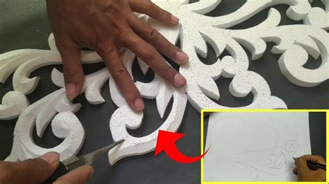 pembuatan ukiran.. styrofoam - muktibox.com