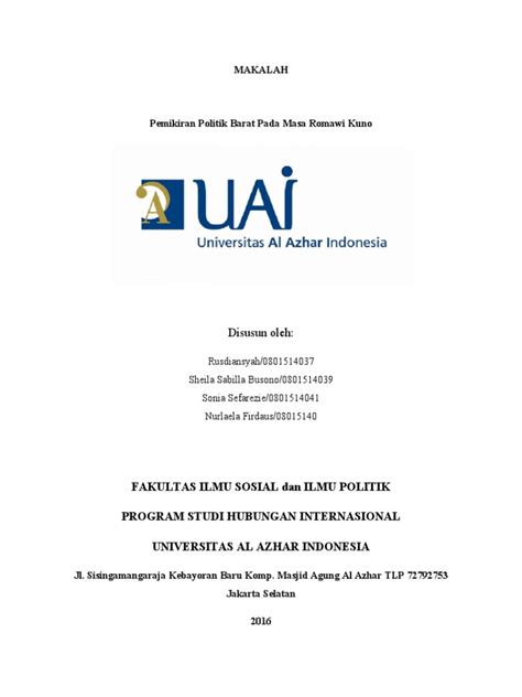 Pemikiran Politik Romawi Kuno | PDF | Sejarah - Scribd - wintechmobiles.com