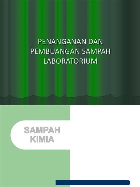 Penanganan Dan Pembuangan Sampah Laboratorium - raincitystudios.com