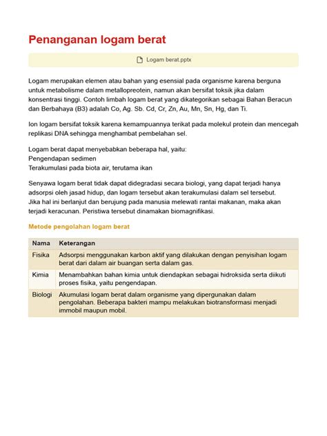 Penanganan Limbah Logam Berat - wintechmobiles.com